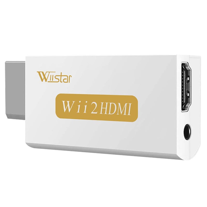 Wiistar Wii to HDMI Converter Output Video Audio Adapter HDMI Converter - Supports All Wii Display Modes to HDTV & Monitor - Image 1